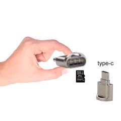 Type-C To TF Card (Micro SD) Kart Okuyucu Dönüştürücü Tak ve Çalıştır Harici Depolama Alanı